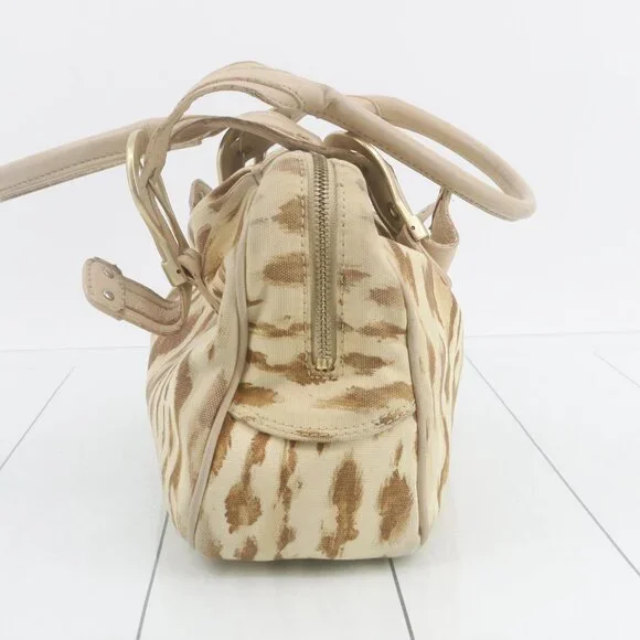 Christian dior canvas Handbag Leopard Print - Picture 3 of 10